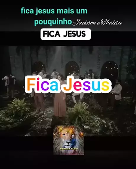 o hino fica jesus mais um pouquinho